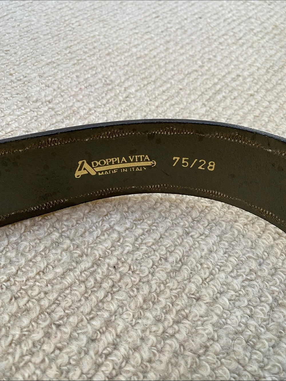 Doppia Vita Leather Belt from Italy